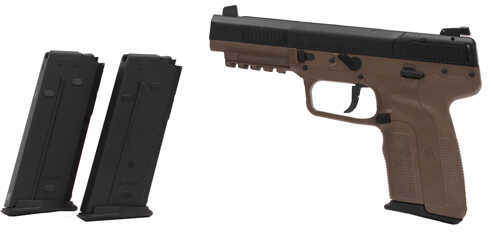 FNH USA Five-Seven Pistol 5.7x28mm 3-20 Round Magazines Adjustable Sights Flat Dark Earth Finish Semi Automatic Check Your Local Laws 3868929350