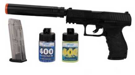 Umarex USA Walther PPQ Spring Airsoft Pistol Combat Kit in Black 2272543