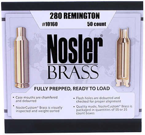 Nosler Custom Brass, 280 Remington, New In Package