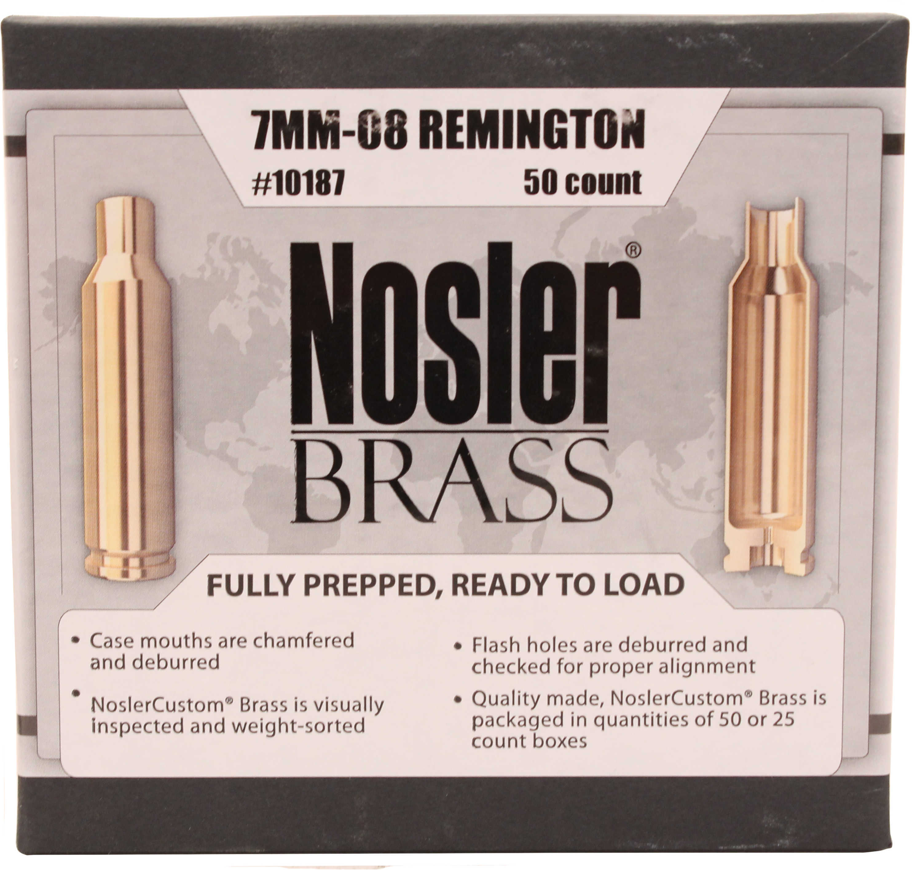 Nosler Brass 7mm-08 Remington (Per 50) 10187