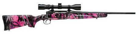 Savage Arms Axis Youth 243 Winchester 20" Barrel 4 Round Muddy Girl Camo With Scope Bolt Action Rifle 19976