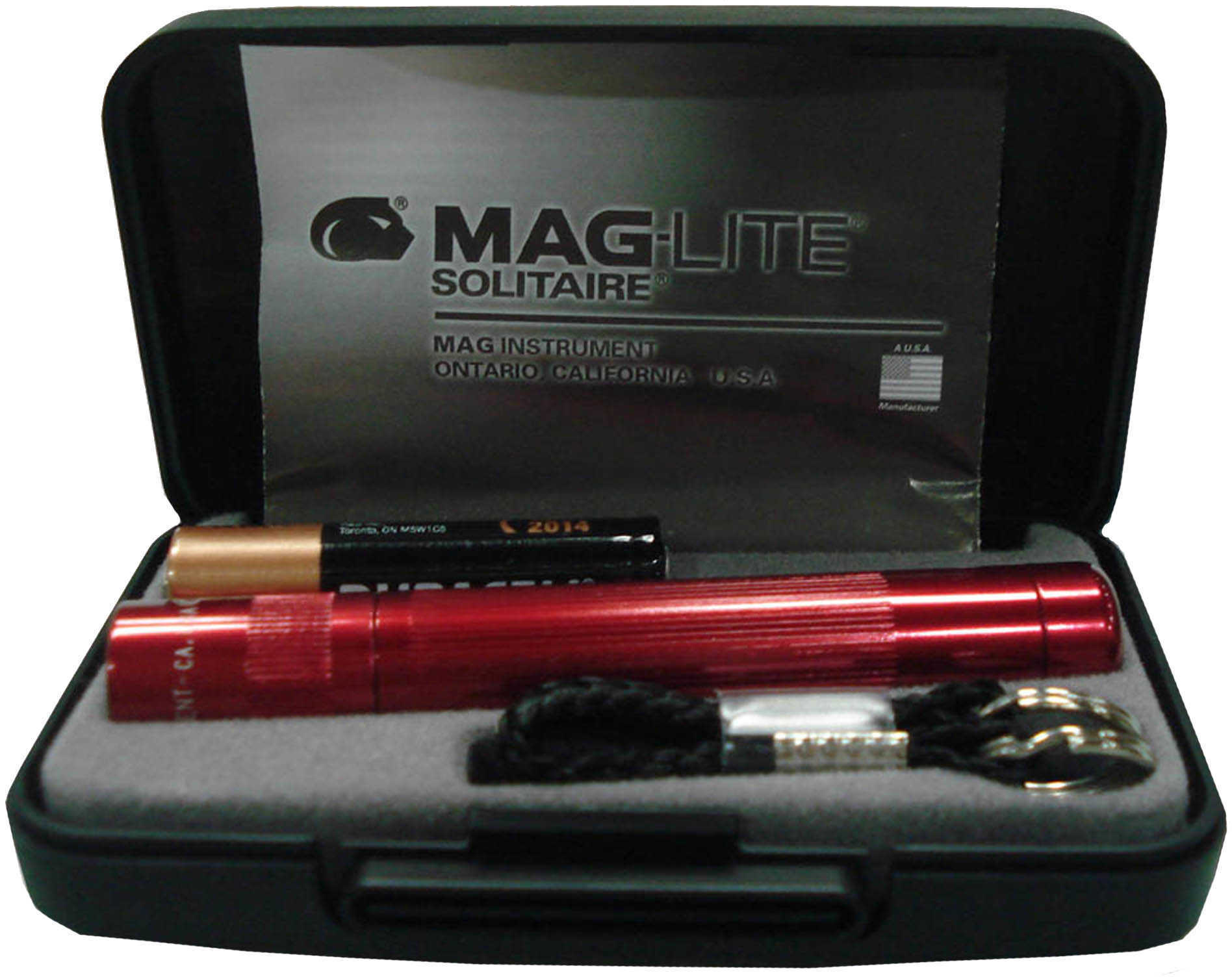 Maglite Solitaire Flashlight AAA in Presentation Box (Red) K3A032