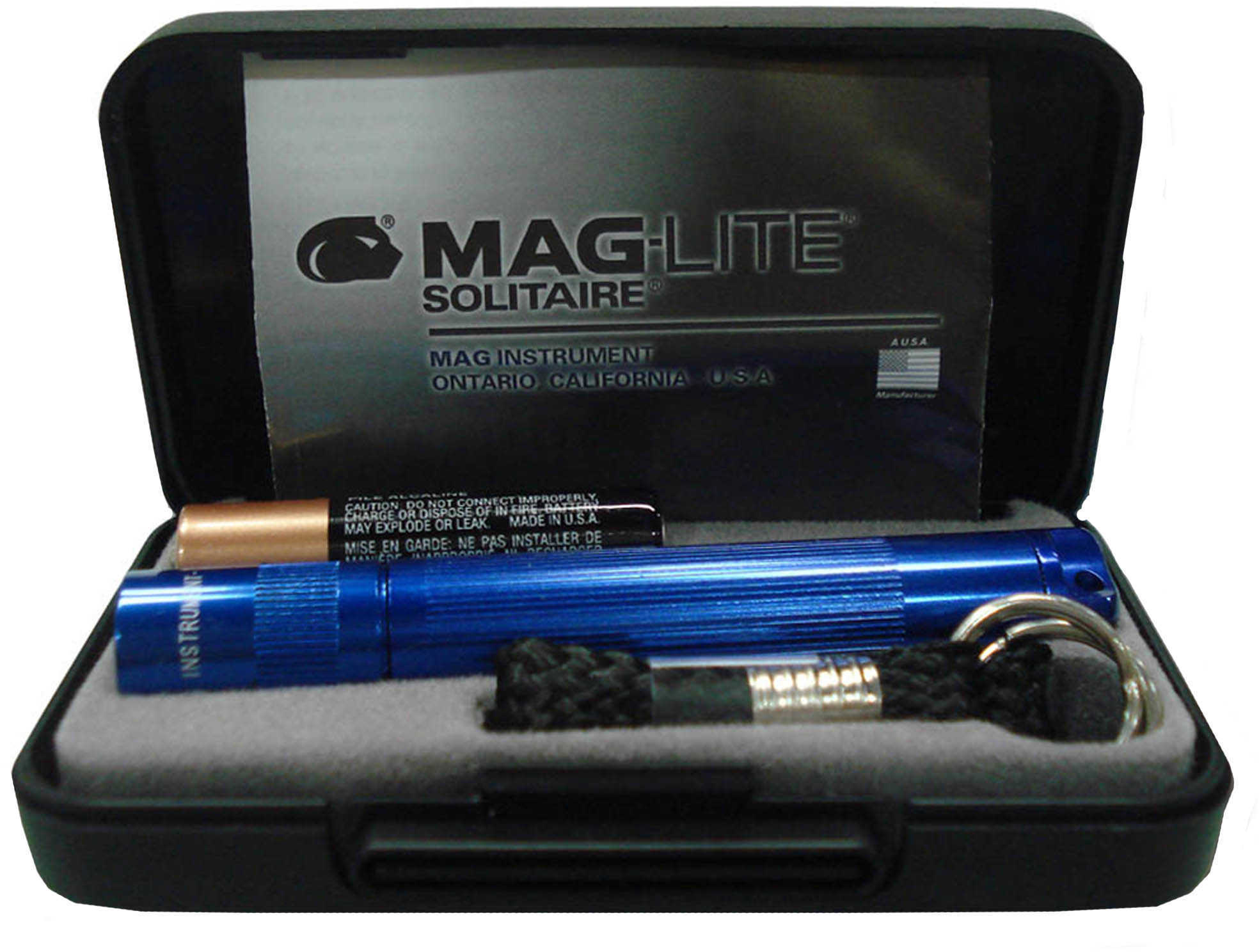 Maglite Solitaire Flashlight AAA in Presentation Box (Blue) K3A112