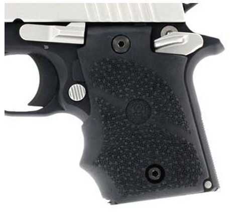 Hogue Grips Rubber Black W/Finger Grooves Amdi Safety Sig P938 98080