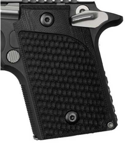 Hogue Sig P938 Ambidextrous Extreme Series Grip Pirahna G10 Solid Black 98129