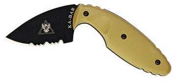 KABAR Original TDI Fixed Blade Knife 2.31" Hard Plastic Sheath AUS 8A/Black Steel Coyote BrownZytel Handle 5