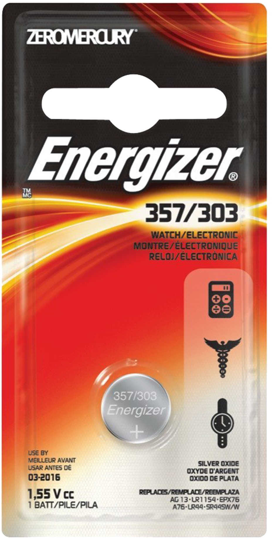 Energizer 1.5-Volt Zero Hg (Per 1) 357BPZ