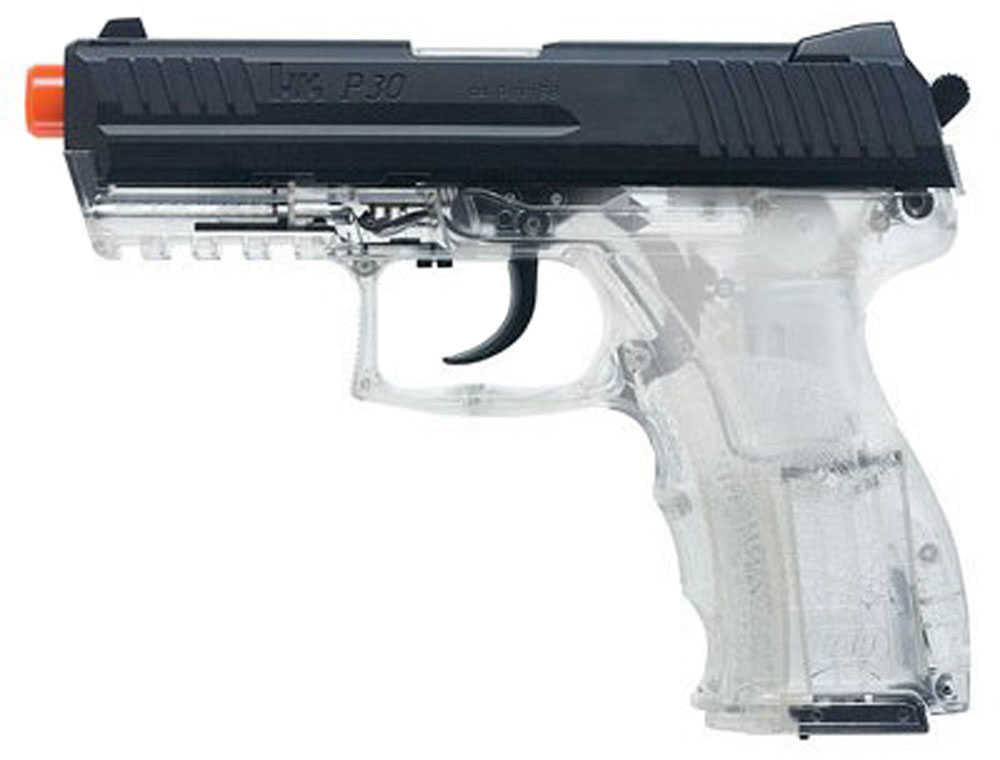 Umarex USA H&K Replica Airsoft P30 Spring Pistol w/MS 15 Round Clear 2273013