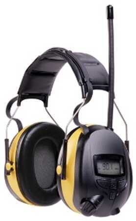 3M/Peltor WorkTunes Earmuff Black/Yellow Stereo/Hearing Protector Am/Fm Radio 90541