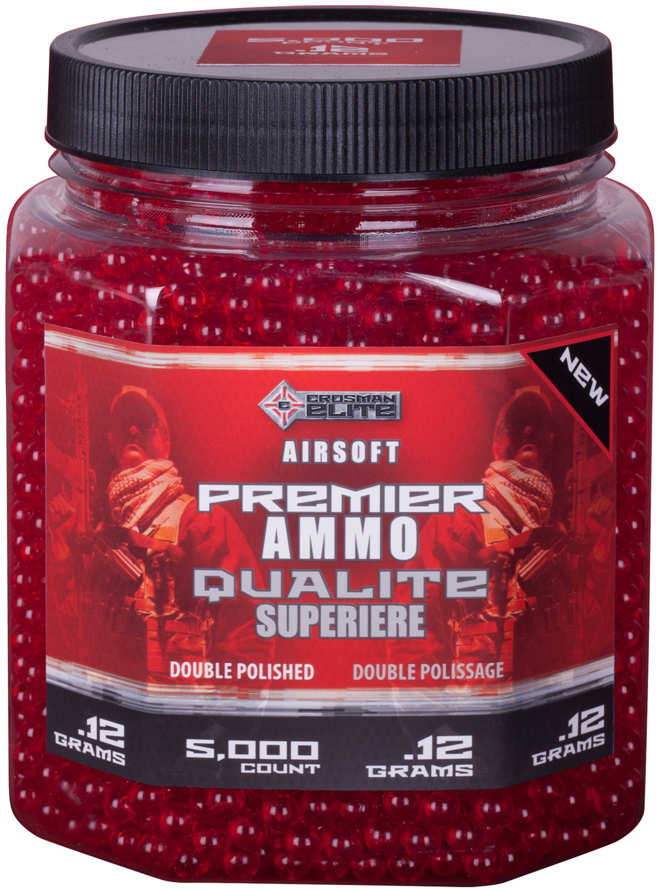 Crosman Soft Air, Ammunition Red, .12g 6mm BB's/5000 ASP512 80348