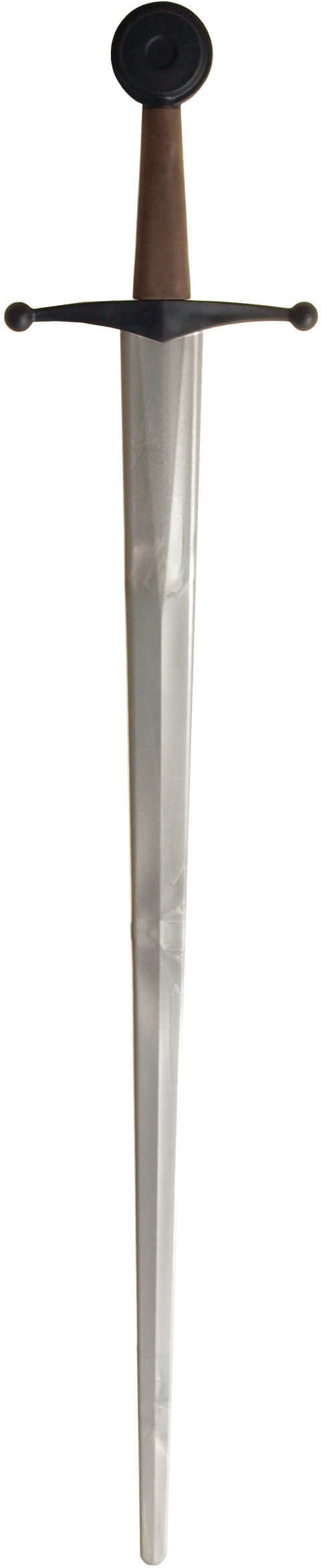 CAS Hanwei Composite Single Hand Sword Silver Blade Black Guard Brown Handle Pommel PR9022