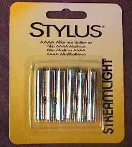 Streamlight Stylus Replacement Battery, 6 pack AAAA 65030