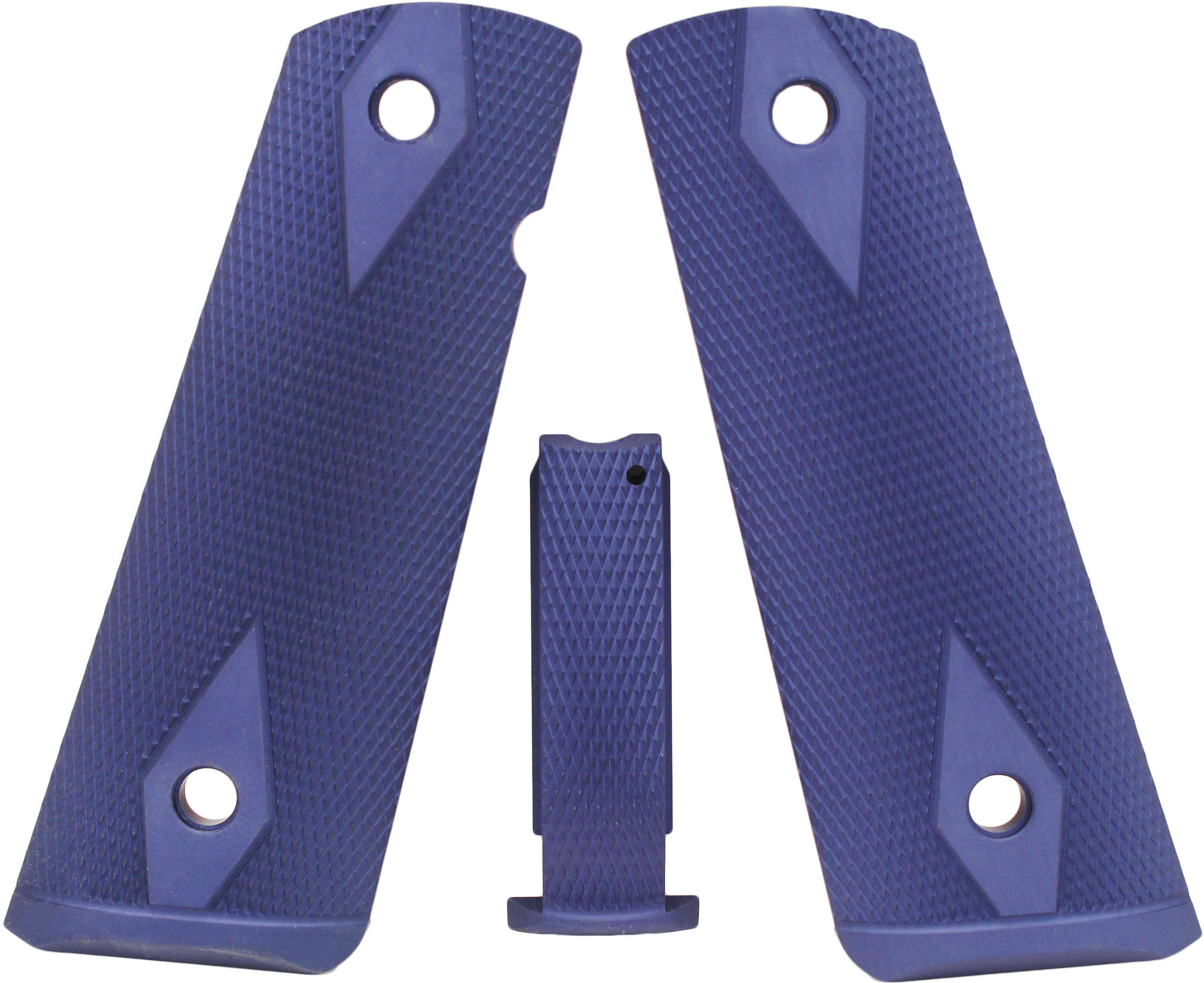 Hogue Colt, 1911 Government Magrip Kit G-10 Checkered Arched G-Mascus Green 01278