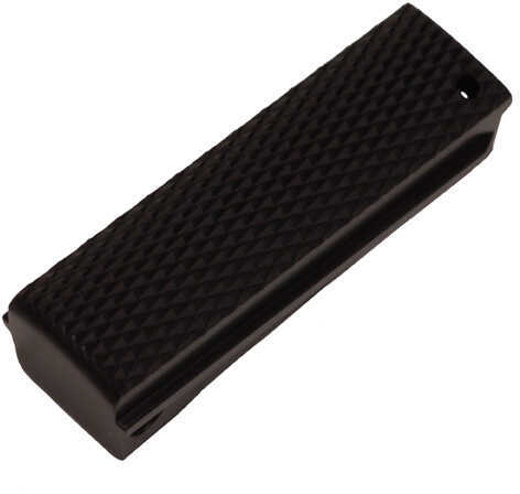 Hogue Colt, 1911 Government Mainspring Housing Aluminum Checkered Flat Brushed Gloss Black Anodized 01356