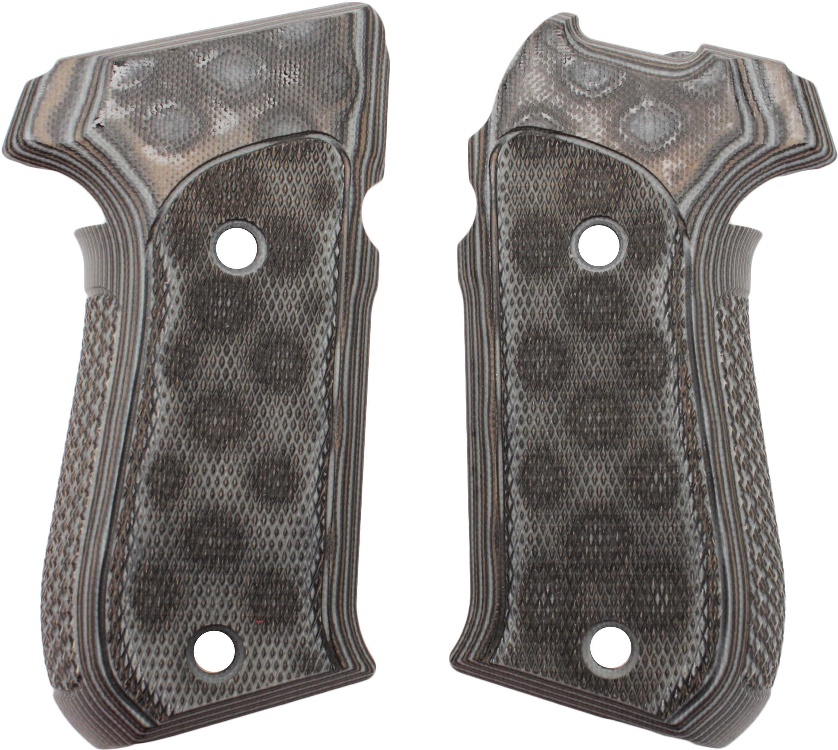 Hogue Sig P220 American Grips Checkered G-10 G-Mascus Black/Grey 20177-BLKGRY