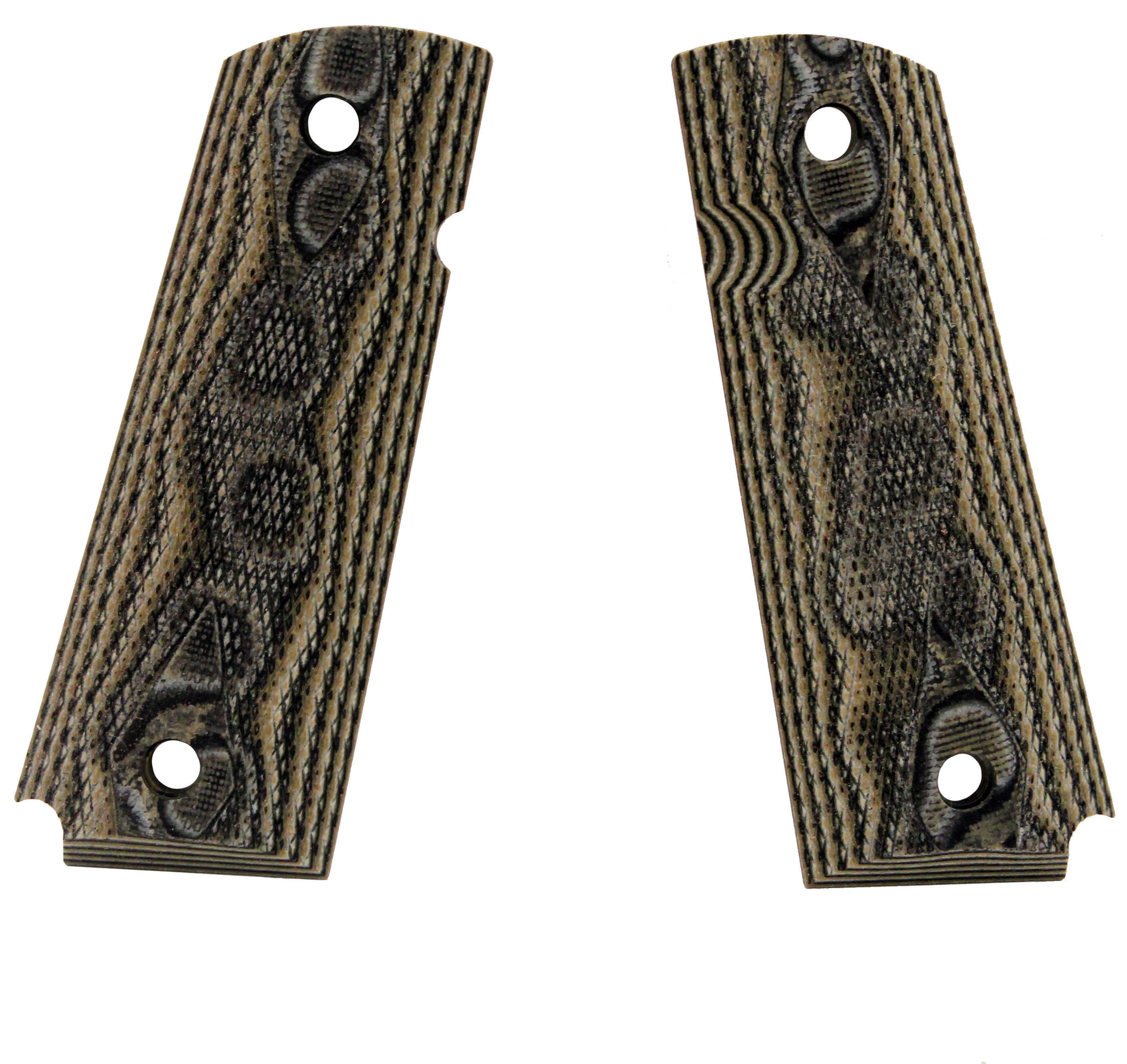 Hogue Colt & 1911 Government Grips Checkered G-10 G-Mascus Green 45178