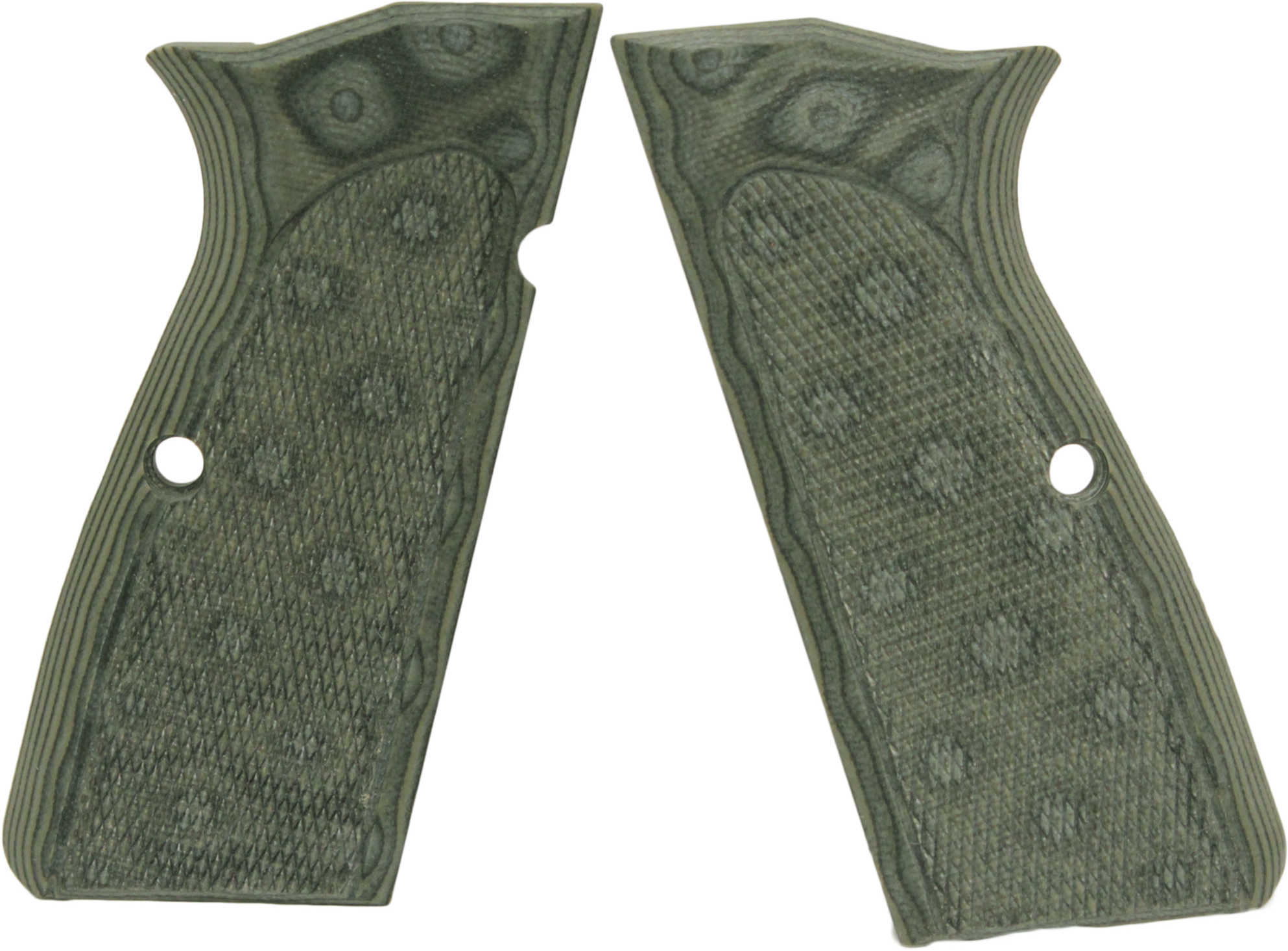 Hogue Browning Hi Power Grips Checkered G-10 G-Mascus Green 09178