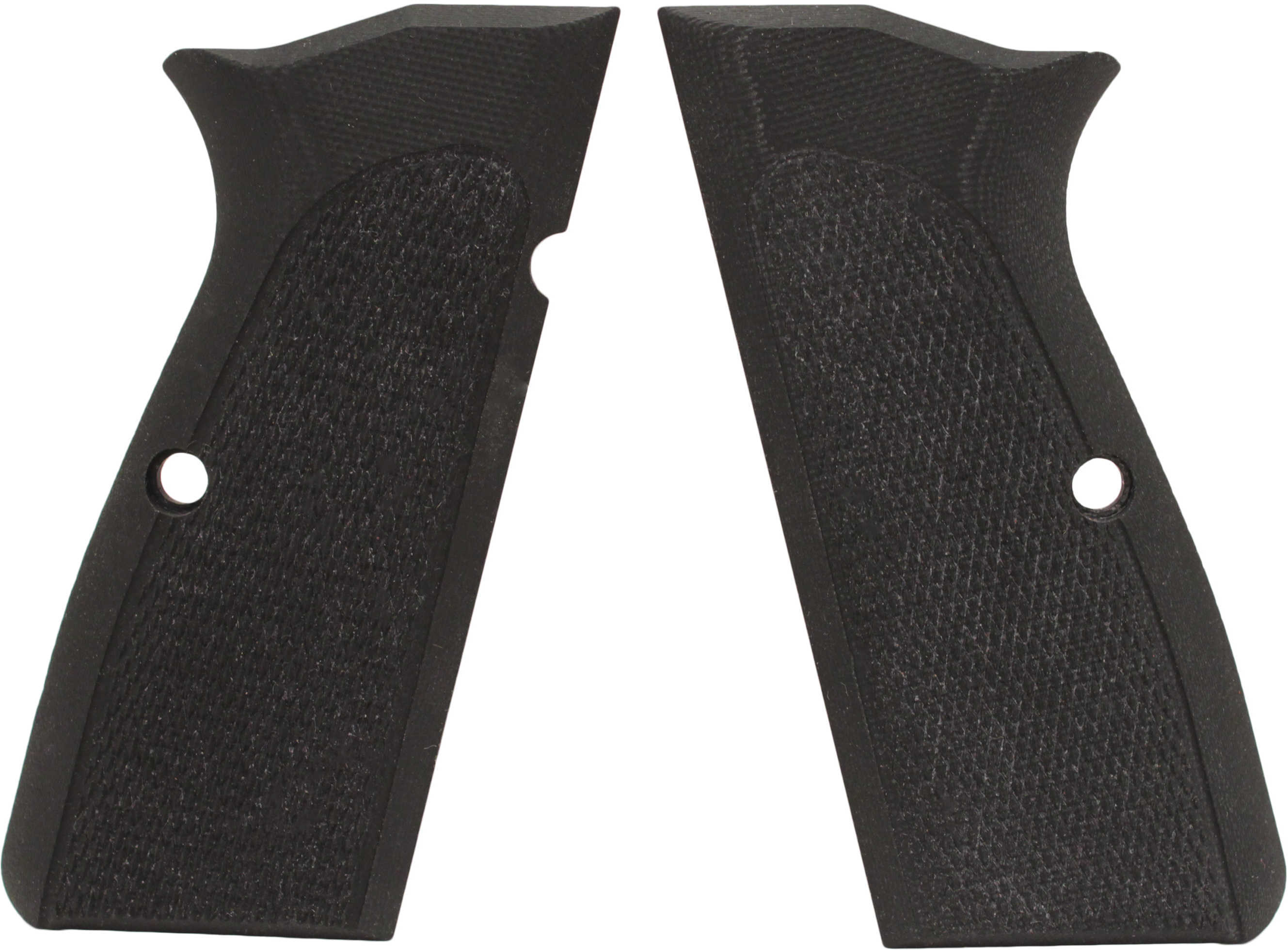 Hogue Browning Hi Power Grips Checkered G-10 Solid Black 09179