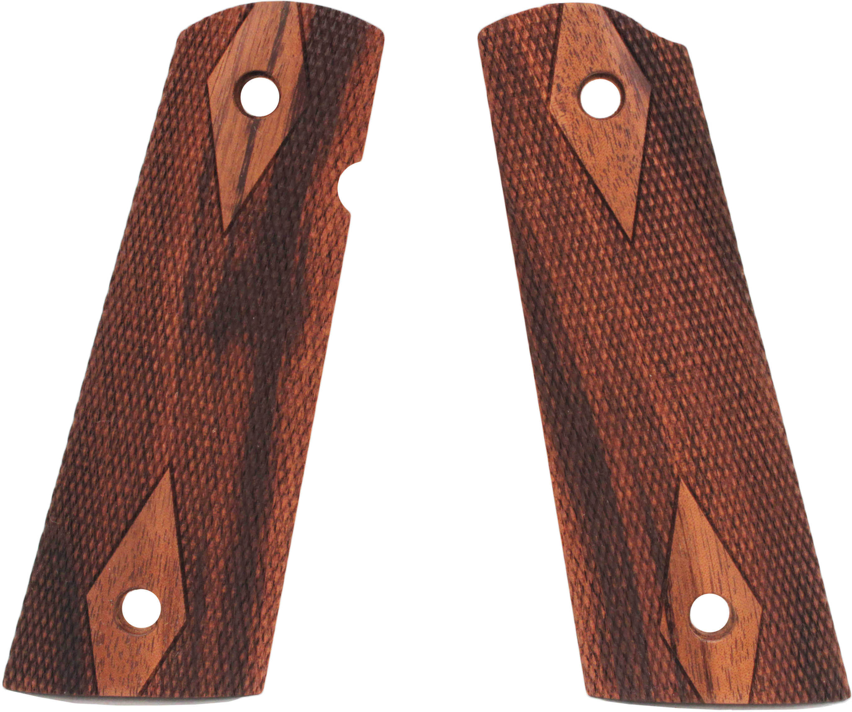 Hogue Colt & 1911 Government S&A Mag Well Grips Goncalo Alves, Checkered 45271