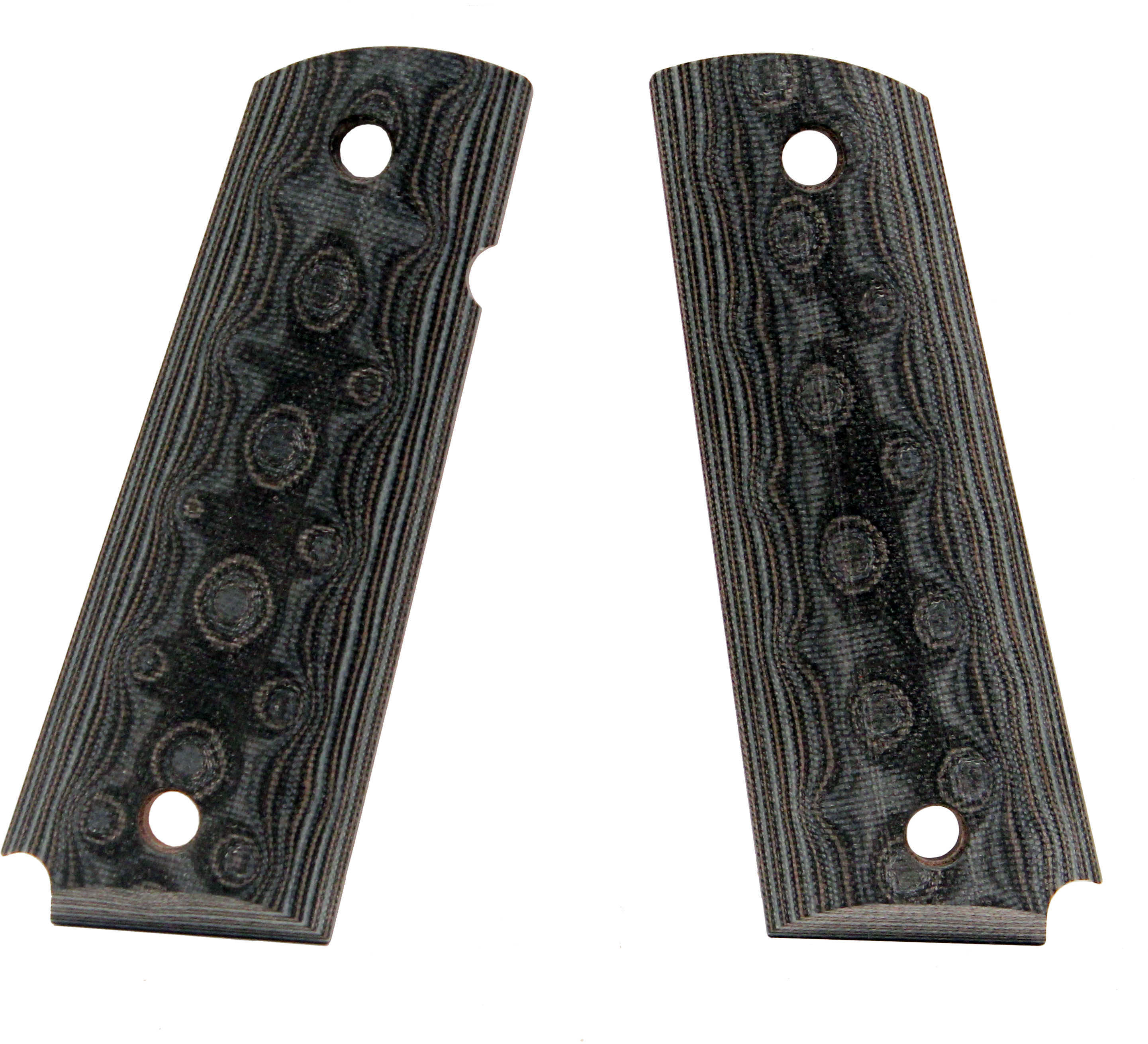 Hogue Colt & 1911 Government Grips G-10 G-Mascus Black/Grey 45167-BLKGRY