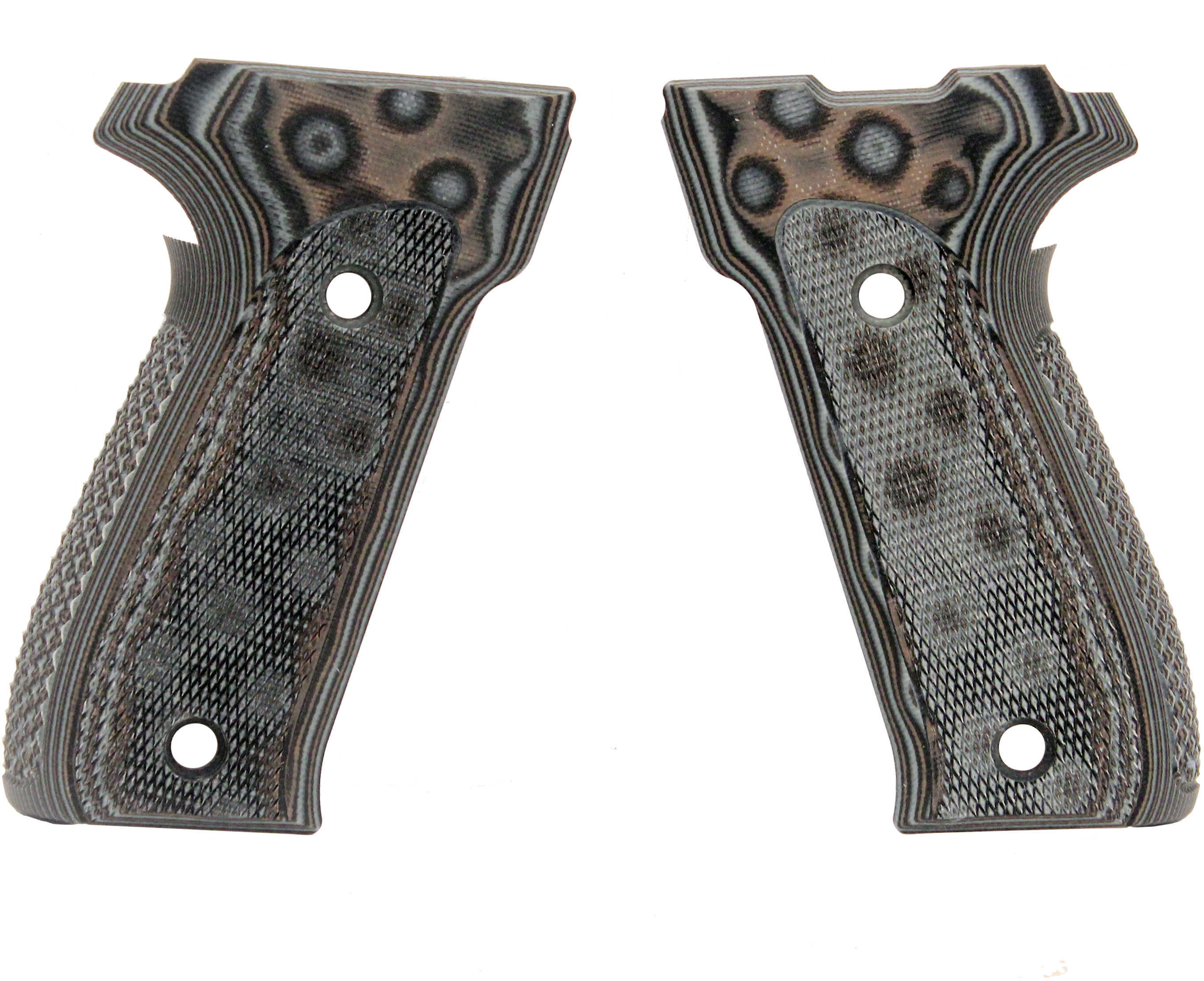 Hogue Sig P226 Grips DAK, Checkered G-10 G-Mascus Black/Grey 26157-BLKGRY