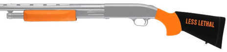 Hogue Mossberg 500 Less Lethal Overmolded Stock w/Forend 12" Length of Pull Orange 05052