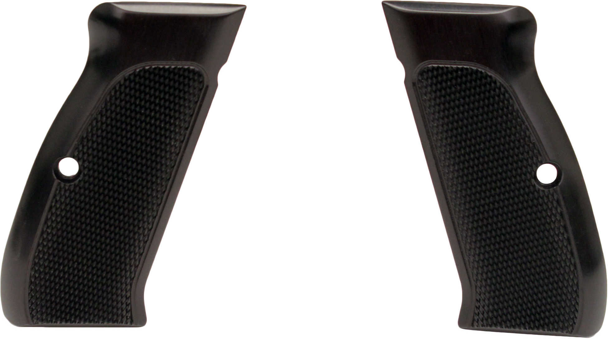 Hogue CZ-75/CZ-85 Grips Checkered Aluminum Brushed Gloss Black Anodized 75176
