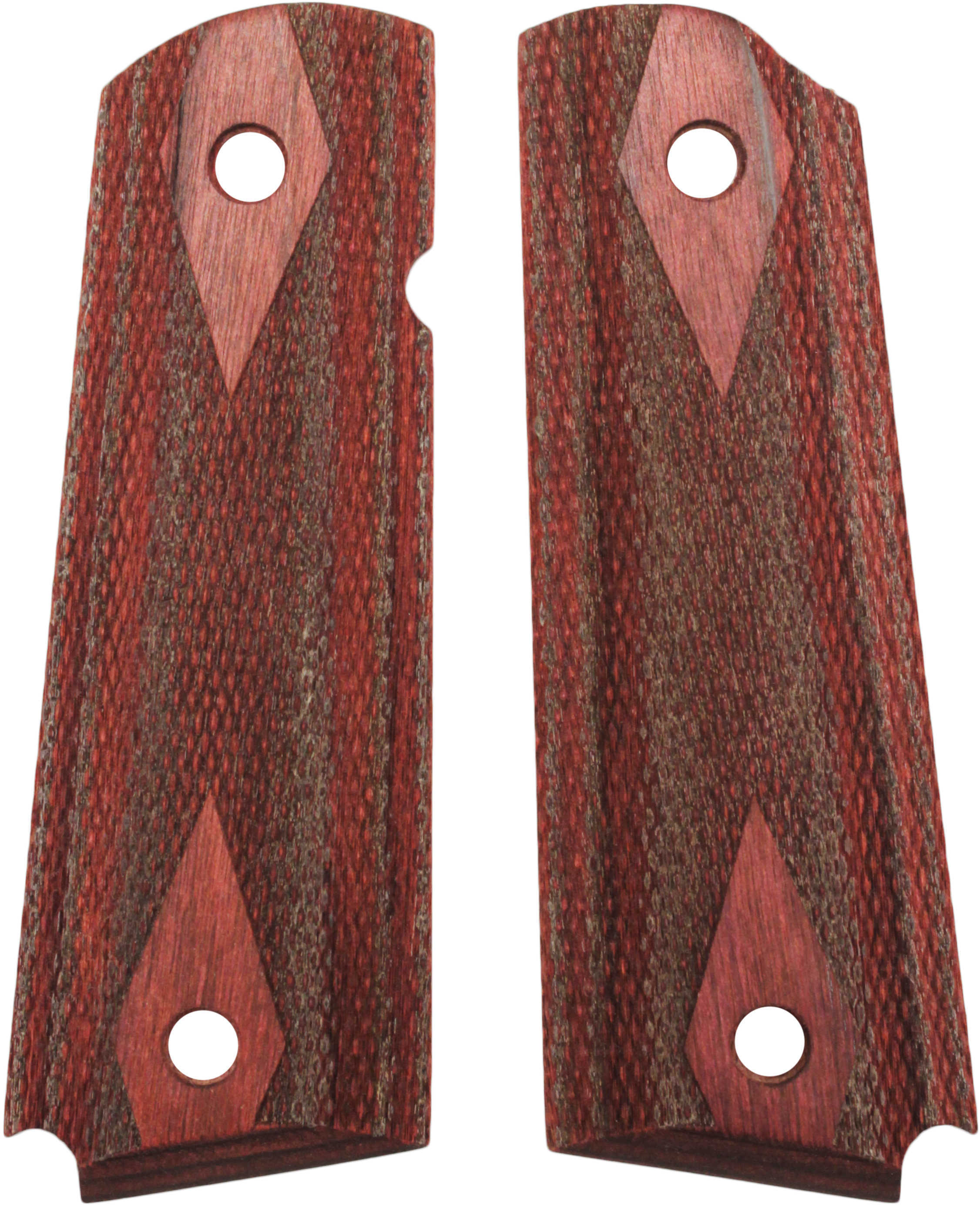 Hogue Colt & 1911 Government Grips Rosewood Laminate Checkered 45511