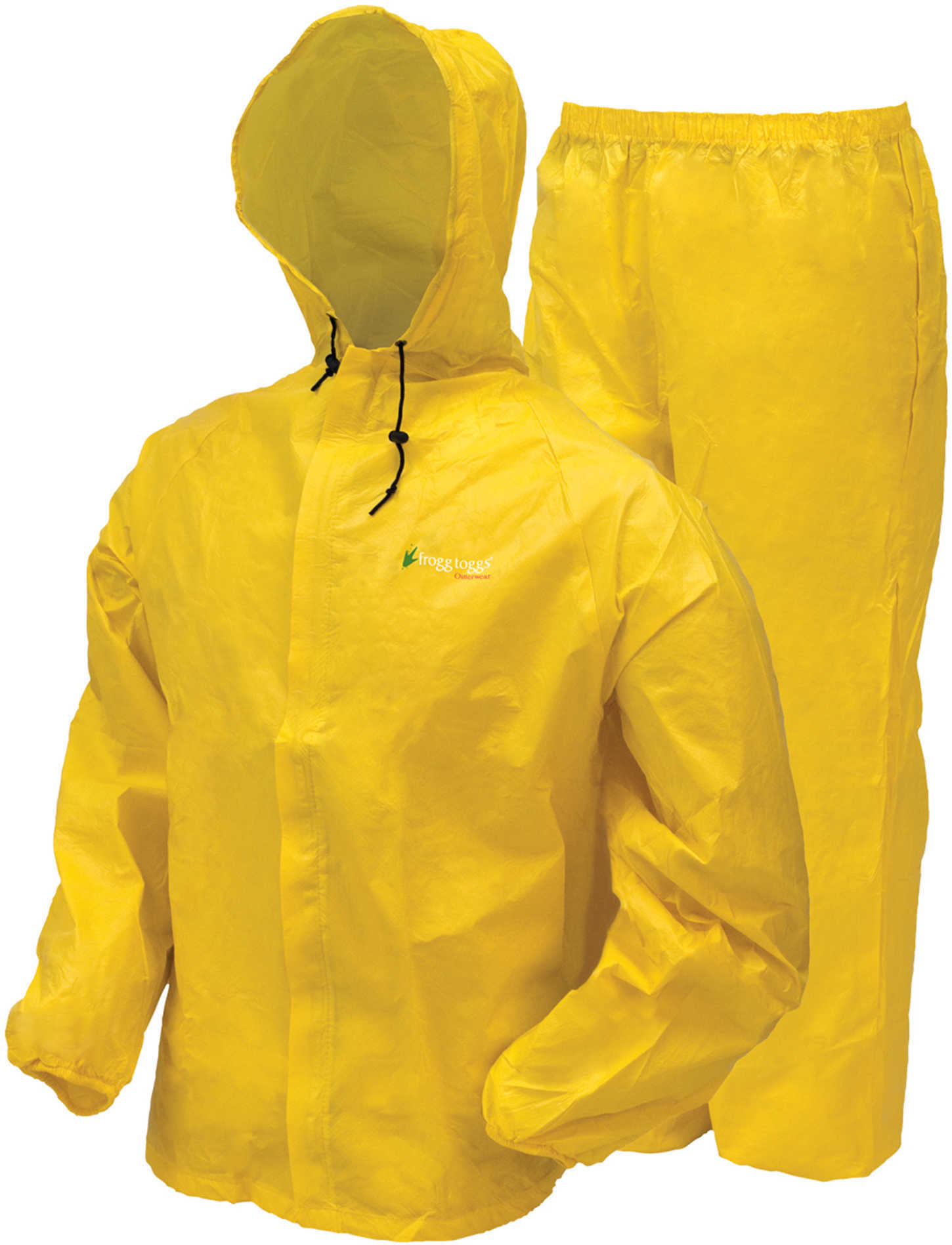 Frogg Toggs Ultra-Lite2 Rain Suit w/Stuff Sack X-Large, Yellow UL12104-08XL
