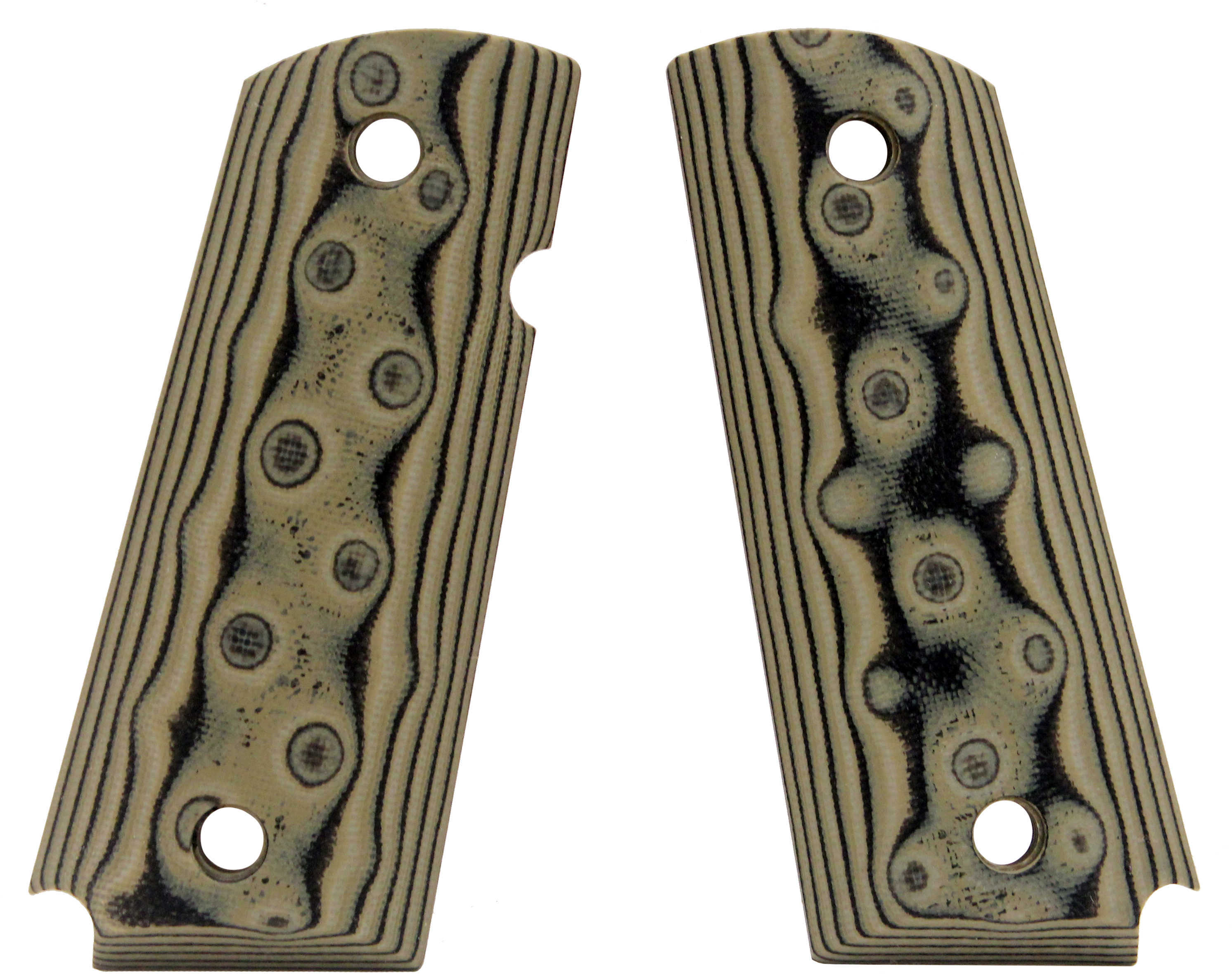 Hogue Colt & 1911 Officer's Grips G-10 G-Mascus Green 43168
