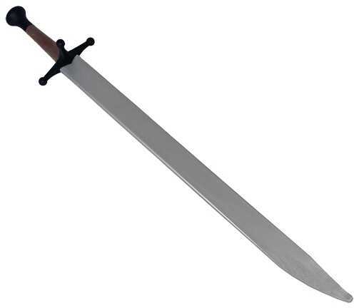 CAS Hanwei Complete Messer Silver Blade, Black Guard, Brown Handle Md: PR9052