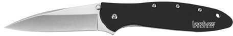 Kershaw Leek Black with Stone Wash, Box 1660SWBLK