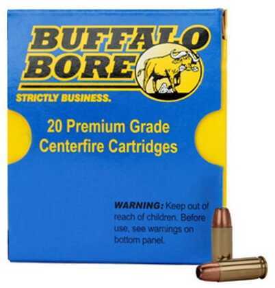 38 Super Automatic 20 Rounds Ammunition Buffalo Bore 147 Grain Hollow Point