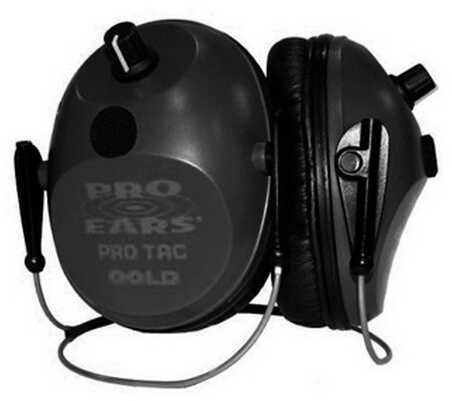 Pro Ears Tac Plus Gold Black Behind the Head Lithium 123 Battery GS-PT300-L-B-BH