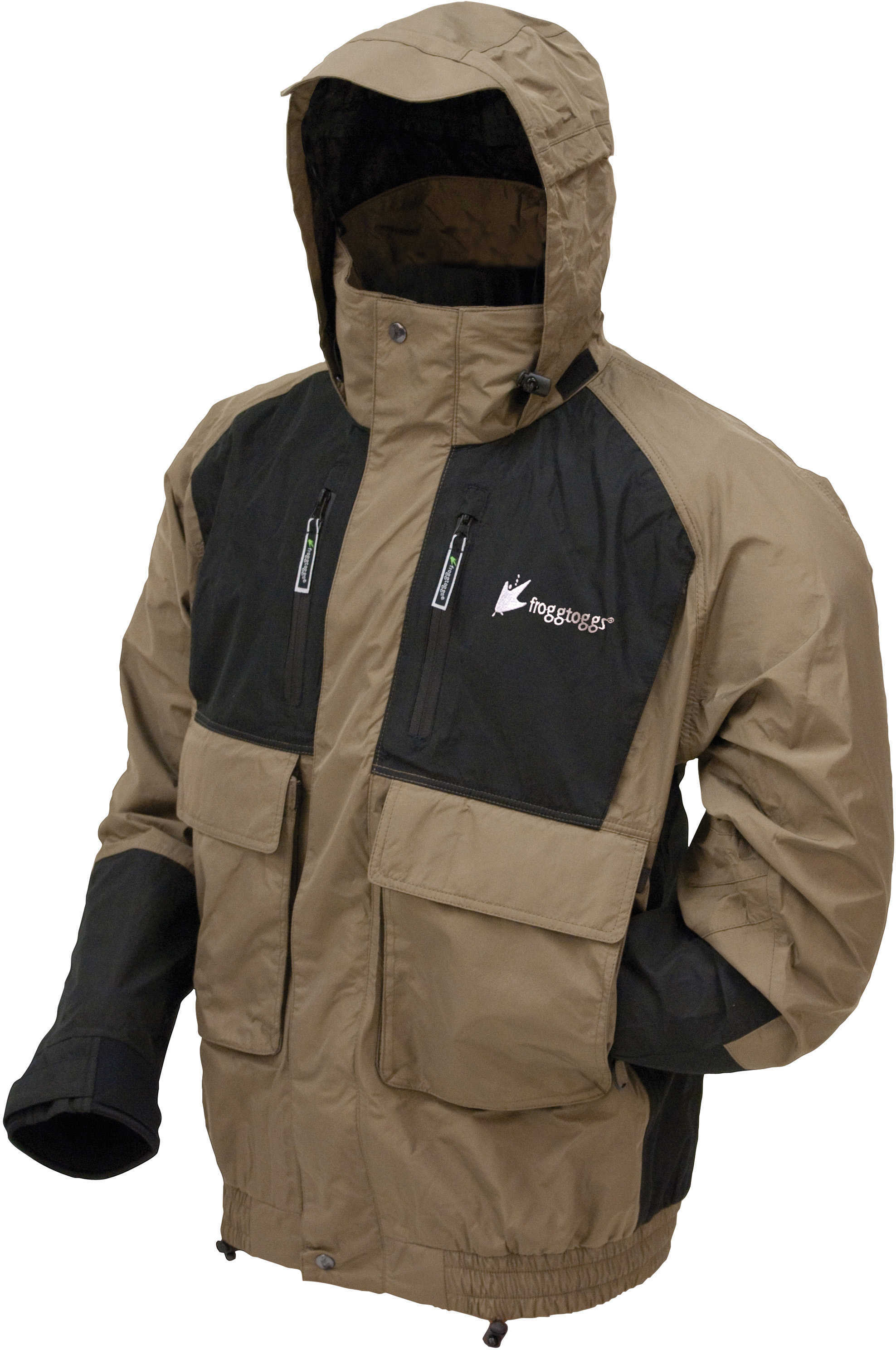 Frogg Toggs Firebelly Toadz Jacket Black/Stone Large NT6201-105LG