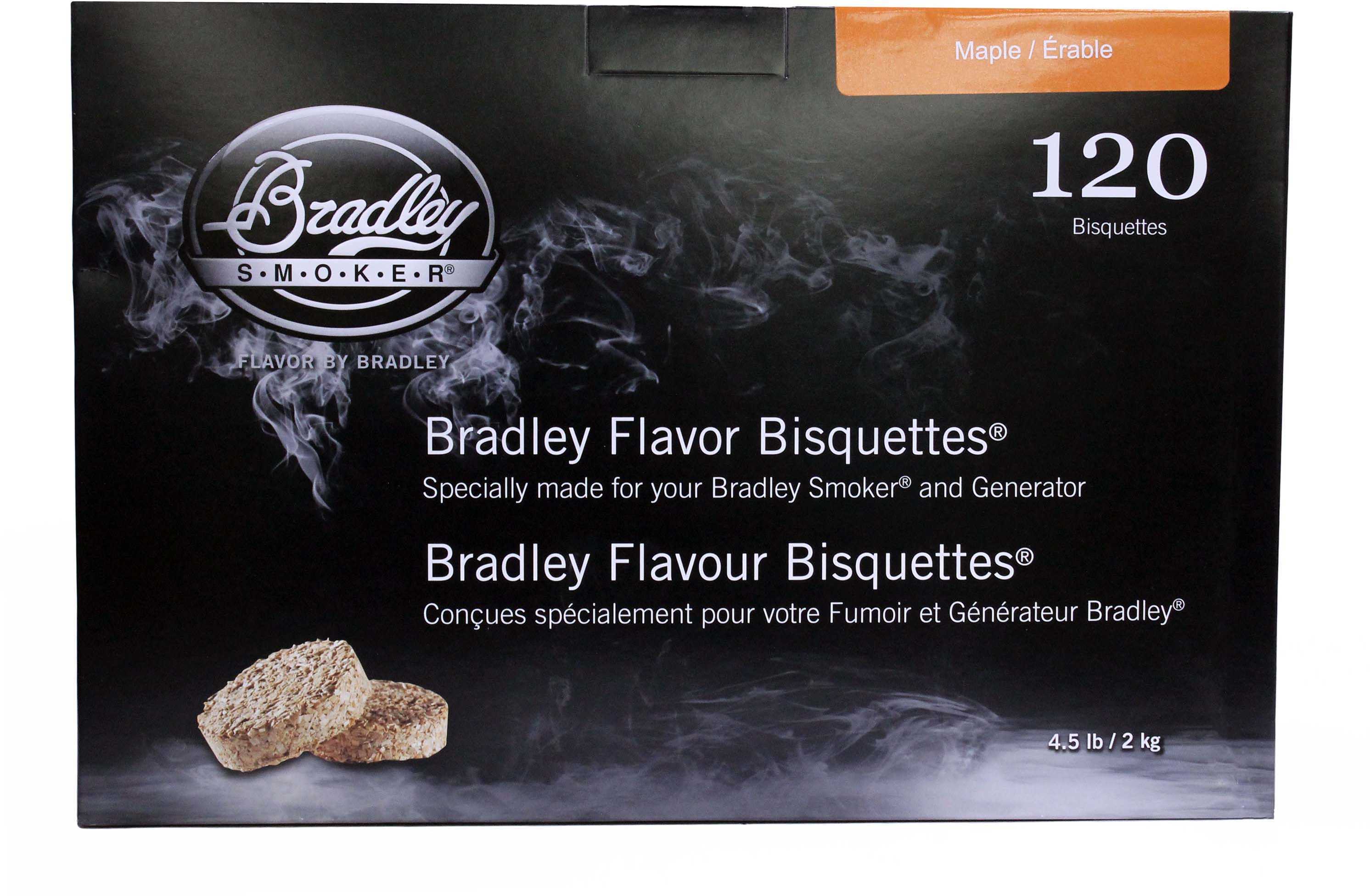 Bradley Technologies Smoker Bisquettes Maple (120 Pack) Md: BTMP120