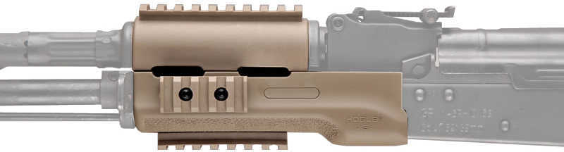 Hogue AK-47 Overmolded Forend Standard, Rubber Grip Area, Desert Tan 74304