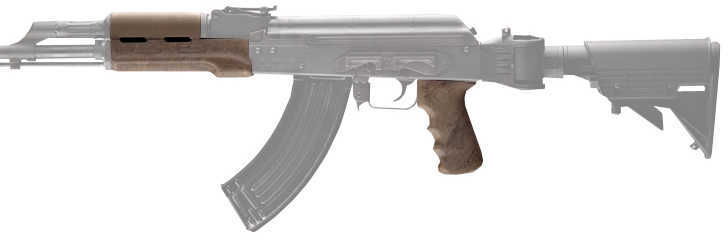 Hogue AK-47 Rubber Grip Standard w/Forend Ghillie Tan 74908
