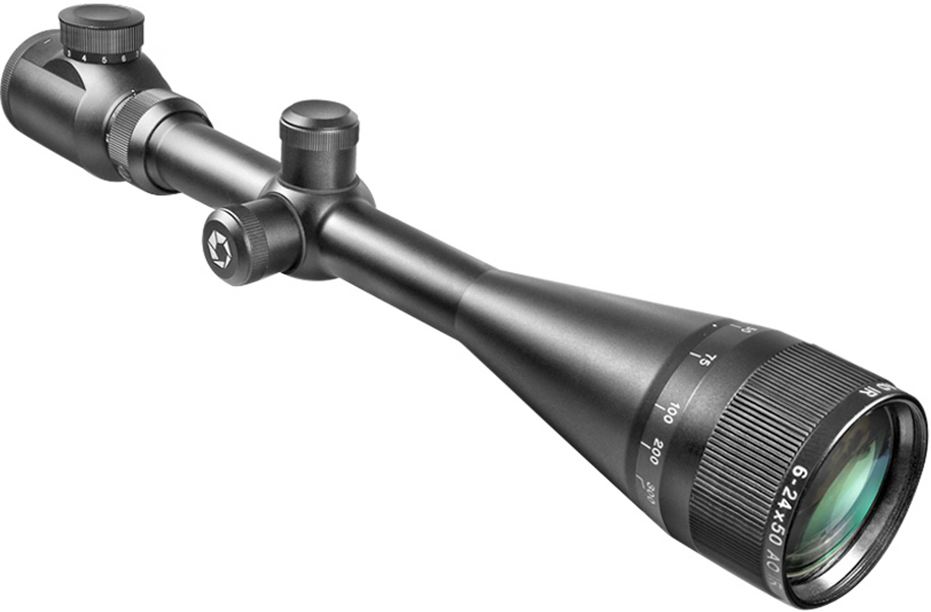 Barska Optics Illuminated Reticle, Adjustable Objective,Excavator, With 5/8" Rings 6-24x50 AC10556