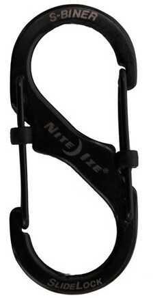 Nite Ize SlideLock Steel S-Biner #2 Black LSB2-01-R3