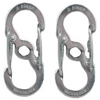 Nite Ize MicroLock Steel S-Biner Stainless (Per 2) LSBM-11-2R3