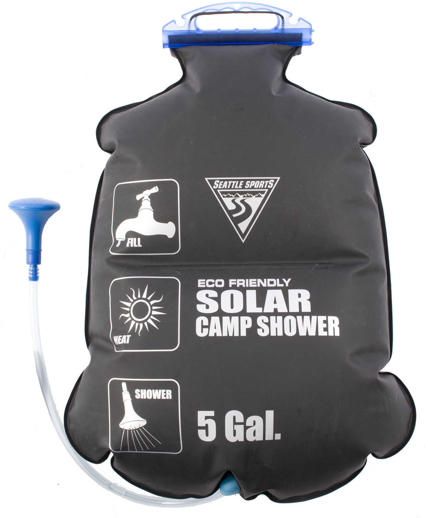 Seattle Sports PVC Free Solar Shower 5 Gallons, Black 031215