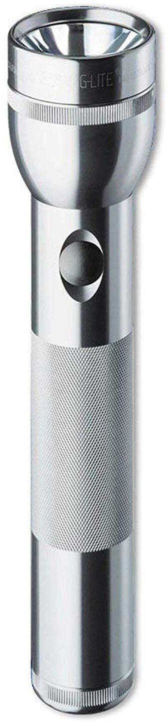 Maglite 2 Cell D Blister Pack, Silver S2D106