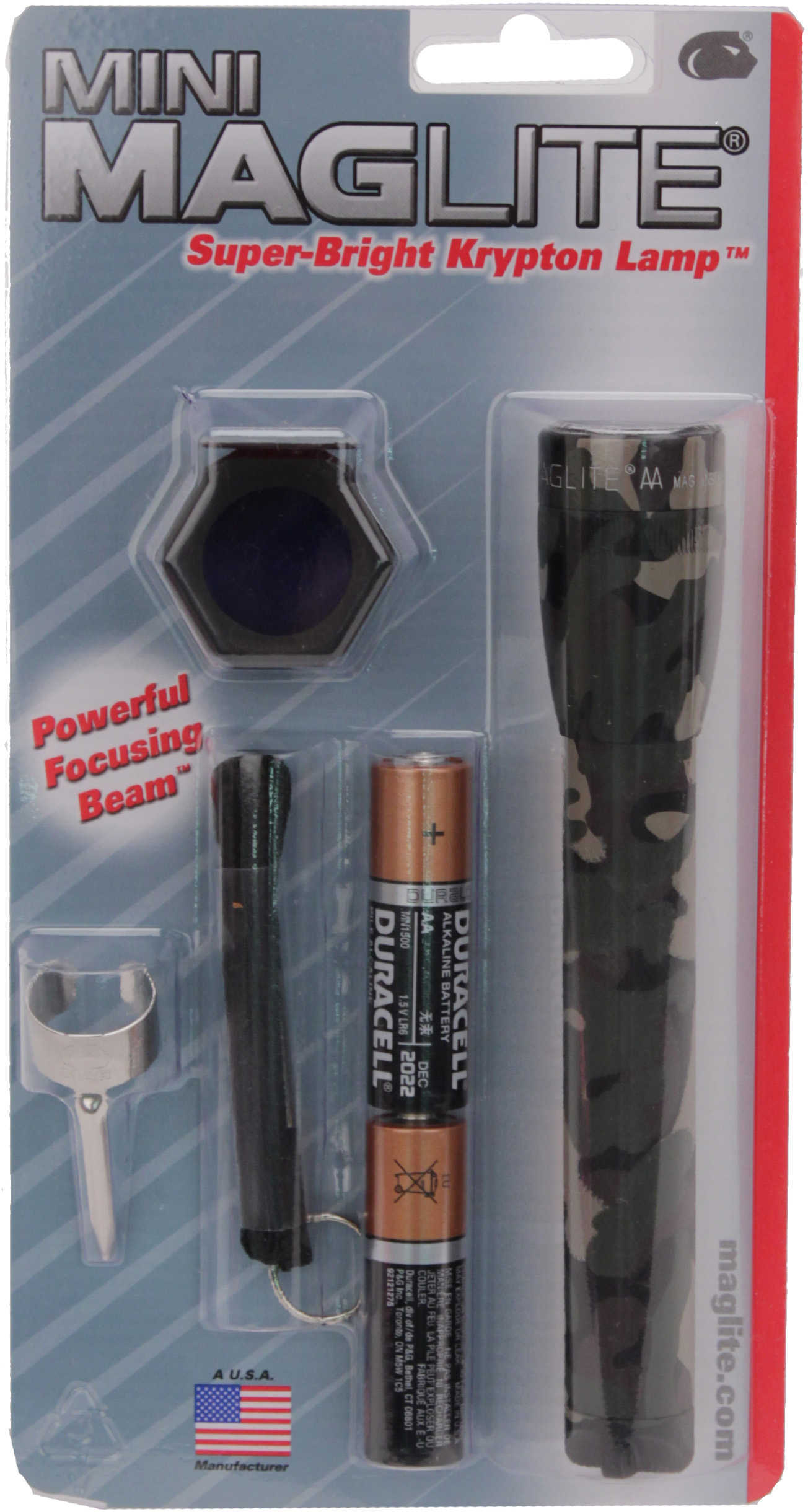 Maglite Mini-Mag Flashlight AA Combo Blister Pack, Camo M2A02C