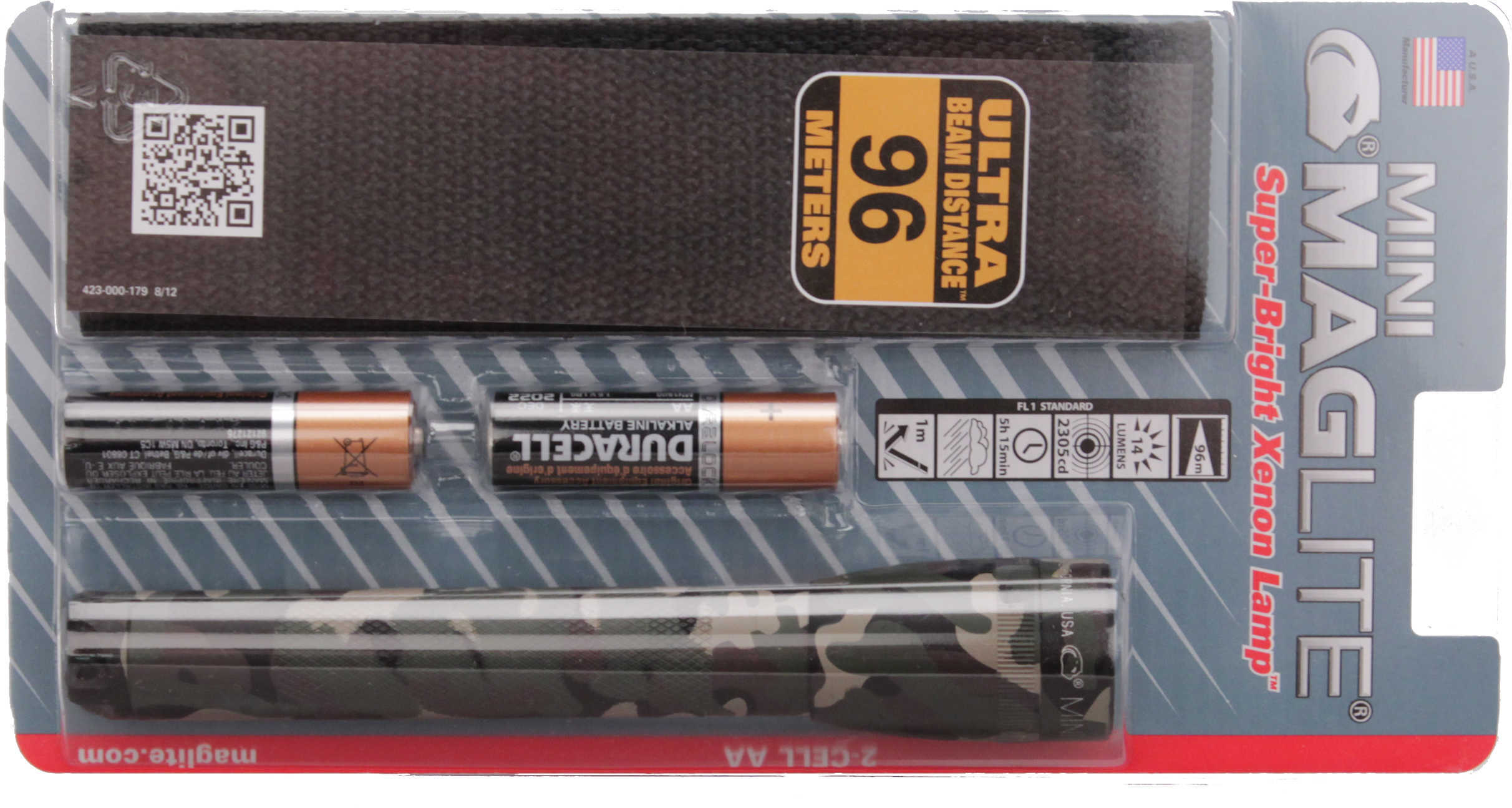Maglite Mini-Mag Flashlight AA Holster Pack, Camo M2A02H