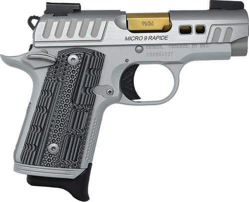 Kimber Micro 9 Rapide Dawn Pistol 9mm 3.15 in. Silver KimPro II 7 rd. alumi-img-0