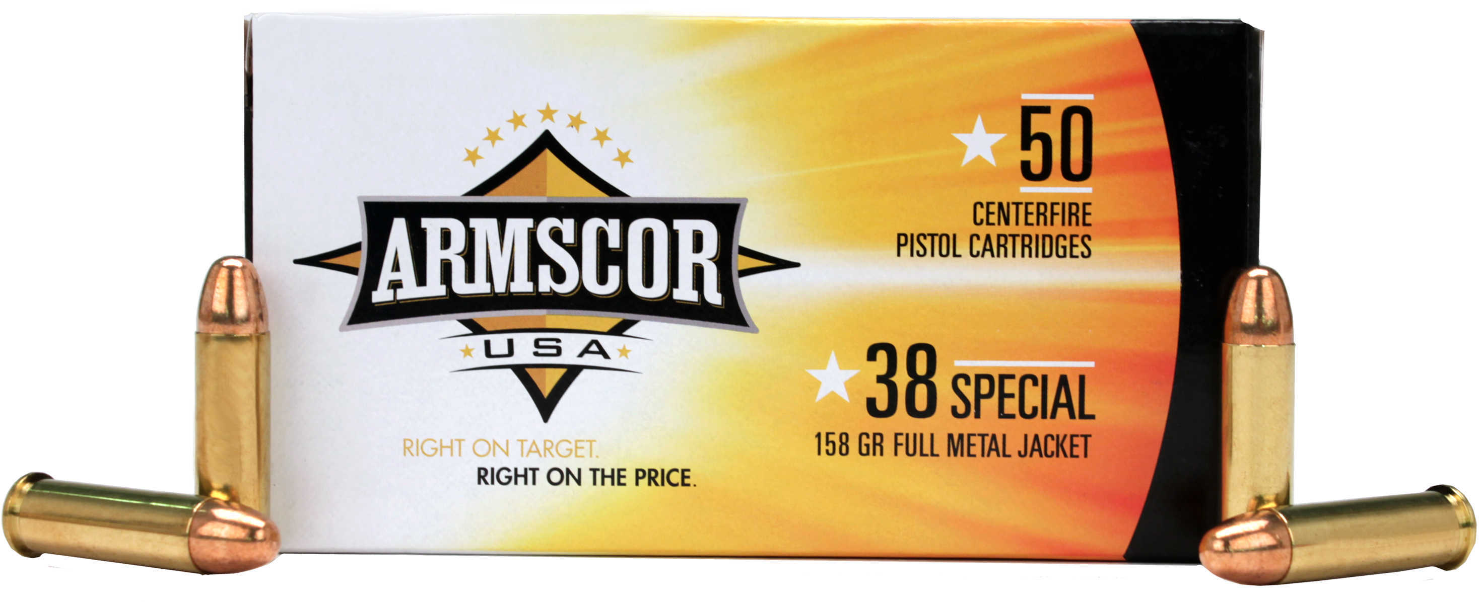 Armscor Precision Inc 38 Special 158 Grains FMJ (Per 50) 50061