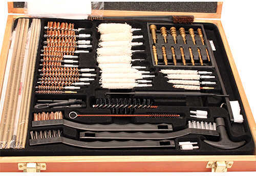 Gunmaster by DAC Universal Select 63 Piece Deluxe Gun Cleaning Kit Wooden Case UGC96W