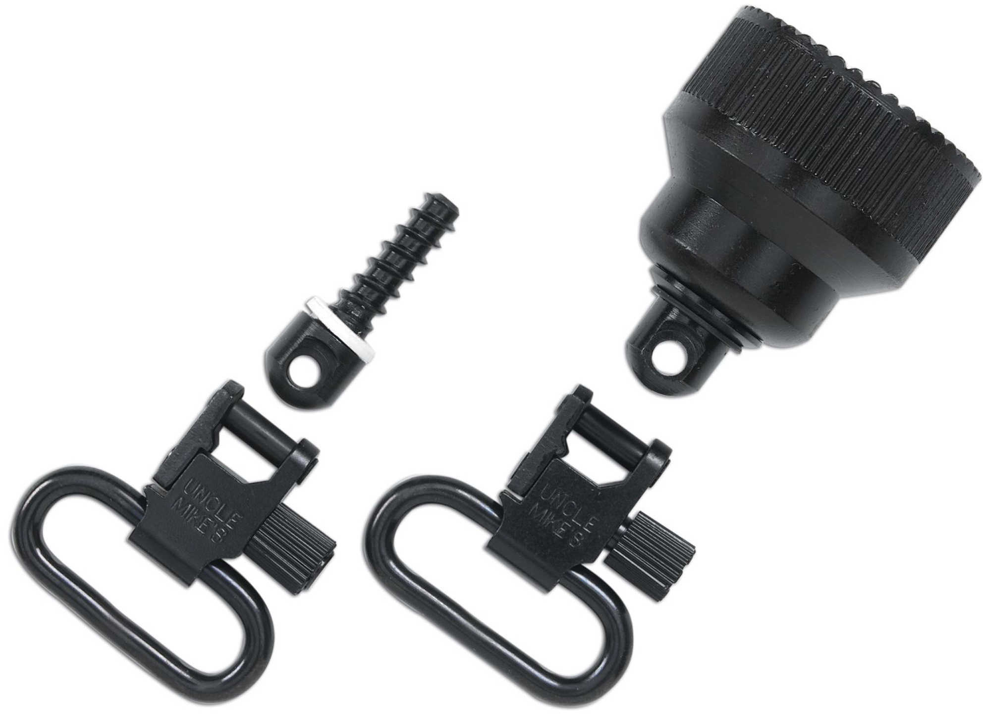 Uncle Mike's QD Mag Cap Swivel Black 1" Moss 835, 590 1811-2