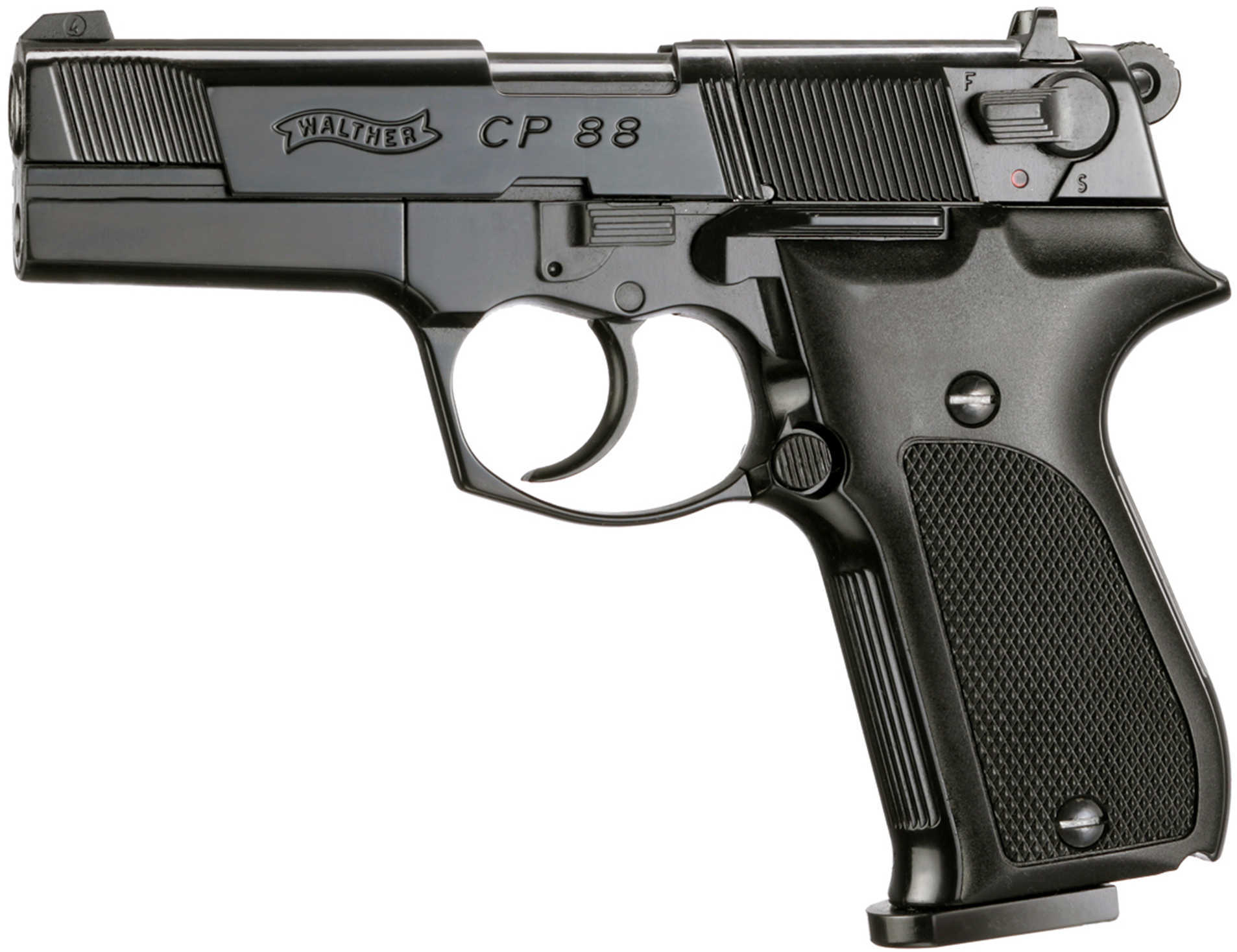 Umarex CP 88 Walther Co2 Pistol .177 Pellet 400Fps 4" Black Synthetic Co2 Box 8Rd 2252050